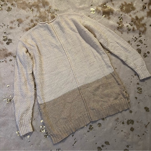 Lauren Ralph Lauren M Cream and Tan Color Block Sweater - Picture 6 of 6